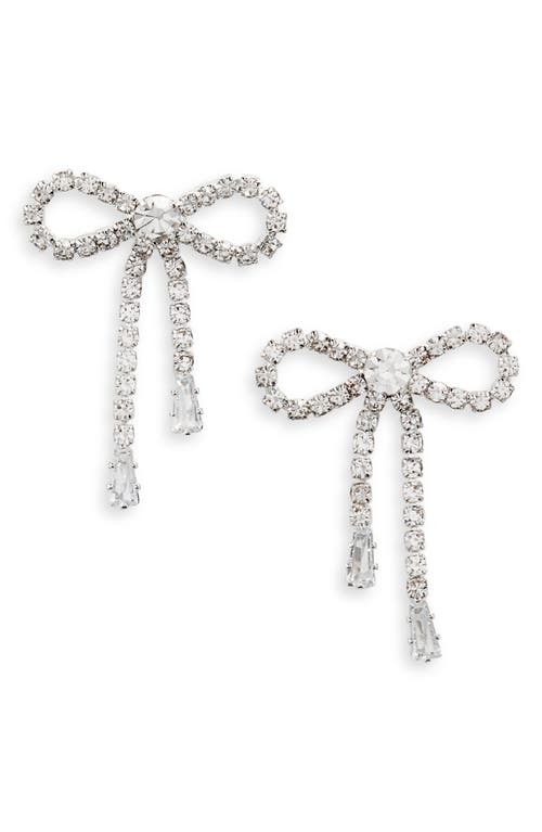 Shashi Petite Bow Stud Earrings in Silver at Nordstrom