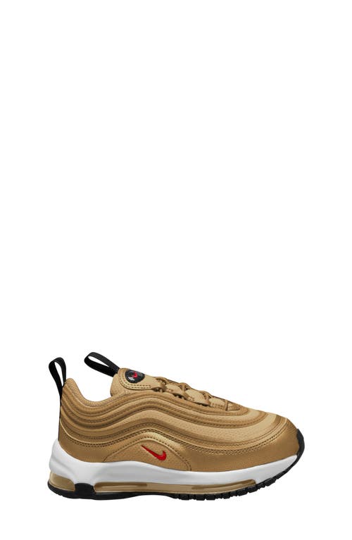 Shop Nike Kids' Air Max 97 Sneaker In Gold/red/black