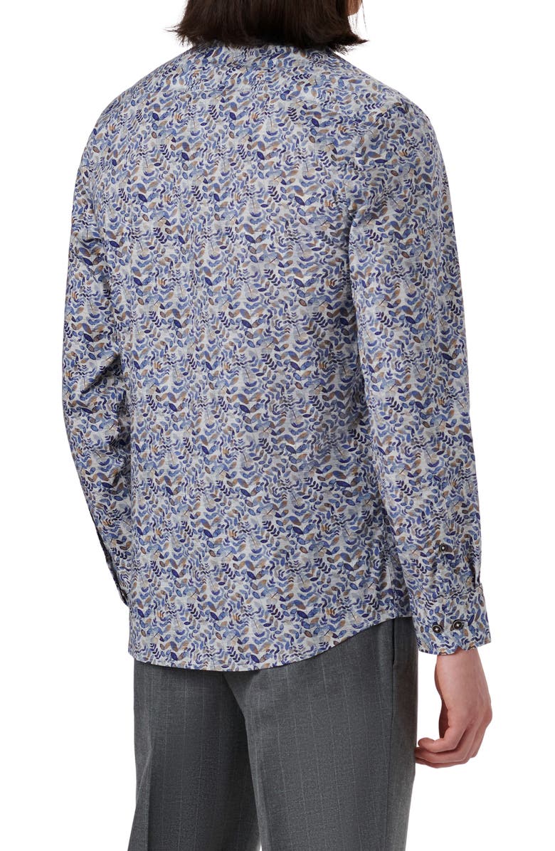 Bugatchi Shaped Fit Stretch Cotton Print Button-Up Shirt | Nordstromrack