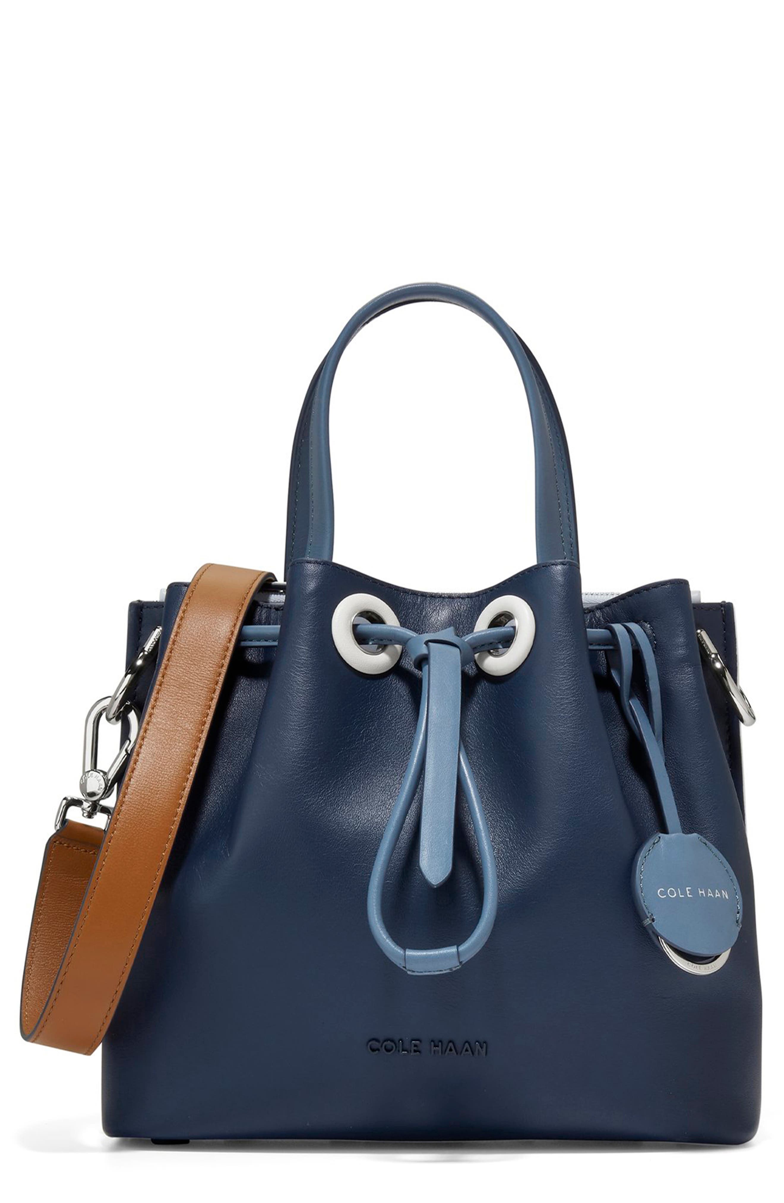 cole haan straw handbag