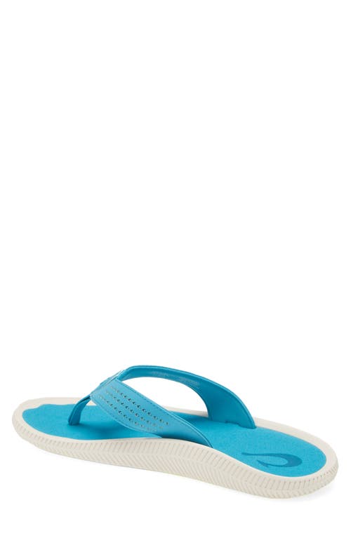 Shop Olukai Ulele Flip Flop In Tropic Blue/tropic Blue