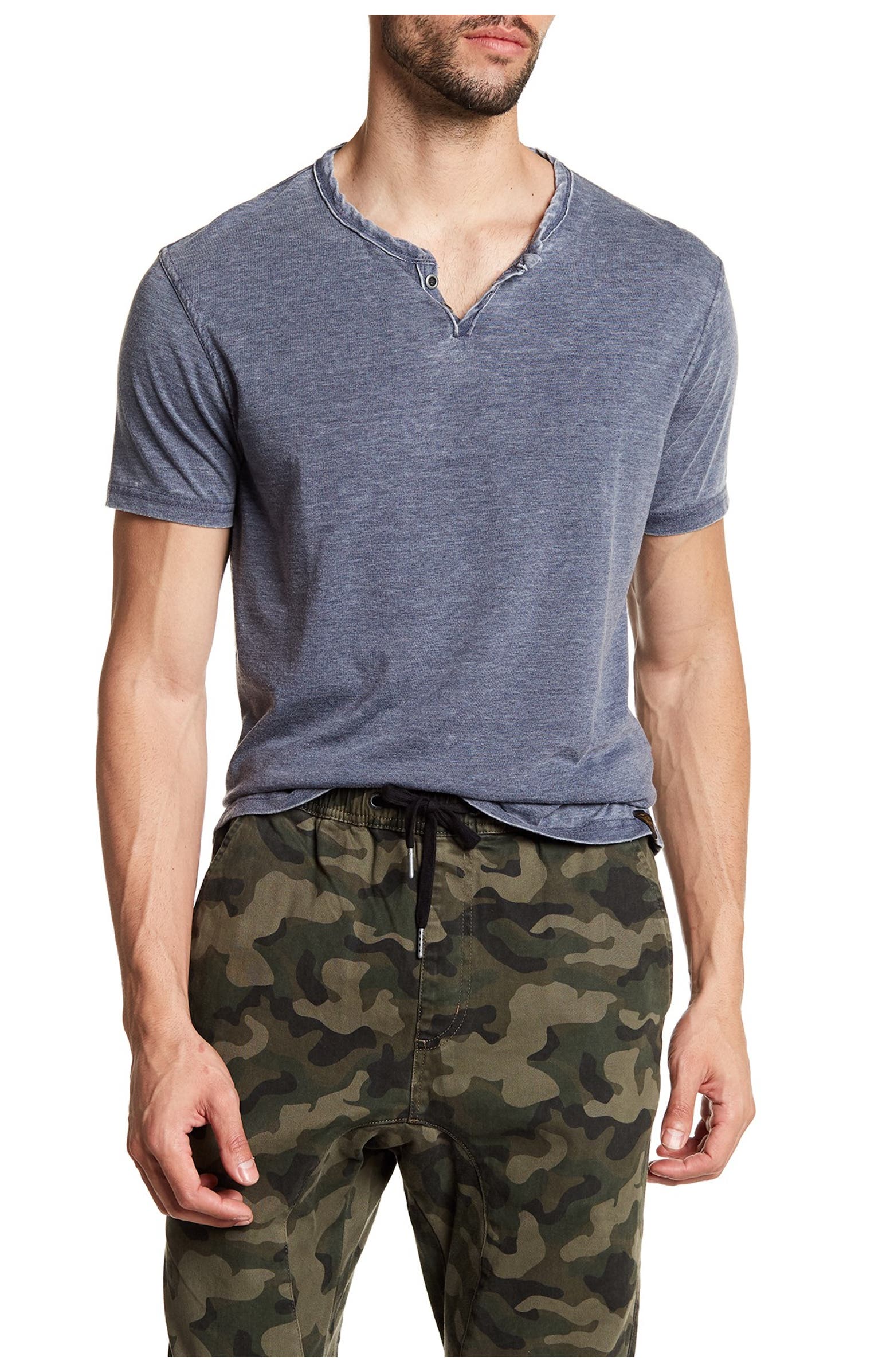 Lucky Brand Button Notch Neck T-Shirt | Nordstromrack