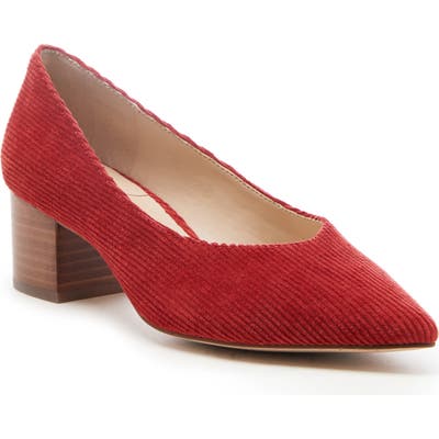 Sole Society Kerah Pointed Toe Pump- Red