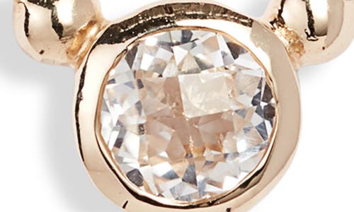 Anzie Bonheur Pendant Necklace In Yellow Gold/white