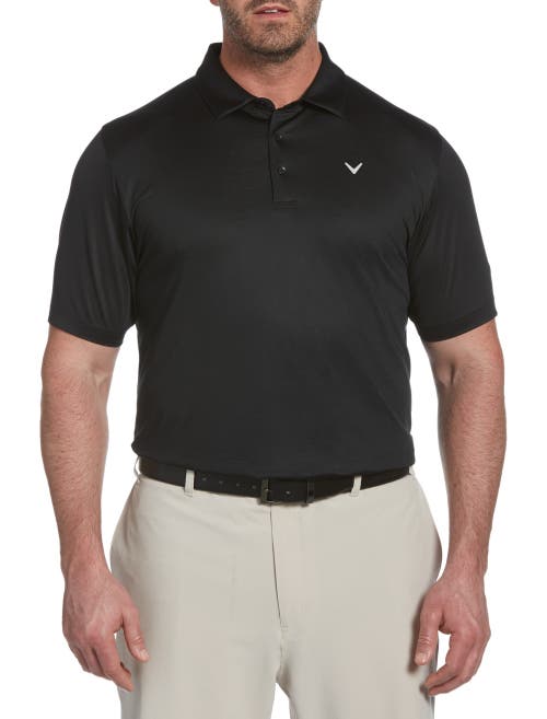 Shop Callaway Swing Tech Solid Polo Shirt In Black