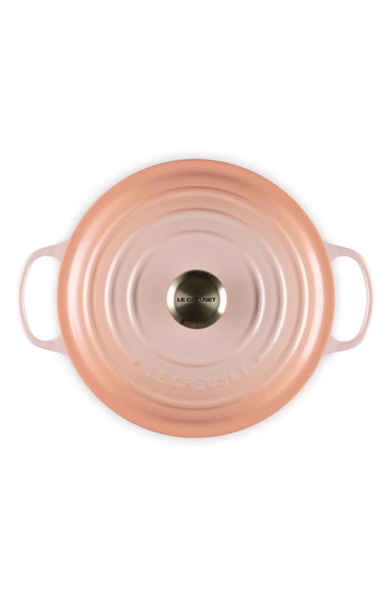 Le Creuset 7.25-qt. Signature Enameled Cast Iron Round Dutch Oven In Peche