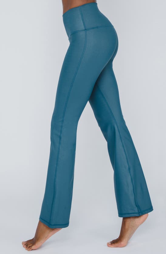 90 Degree By Reflex Faux Leather Yoga Pants In Reflecting Pond ModeSens