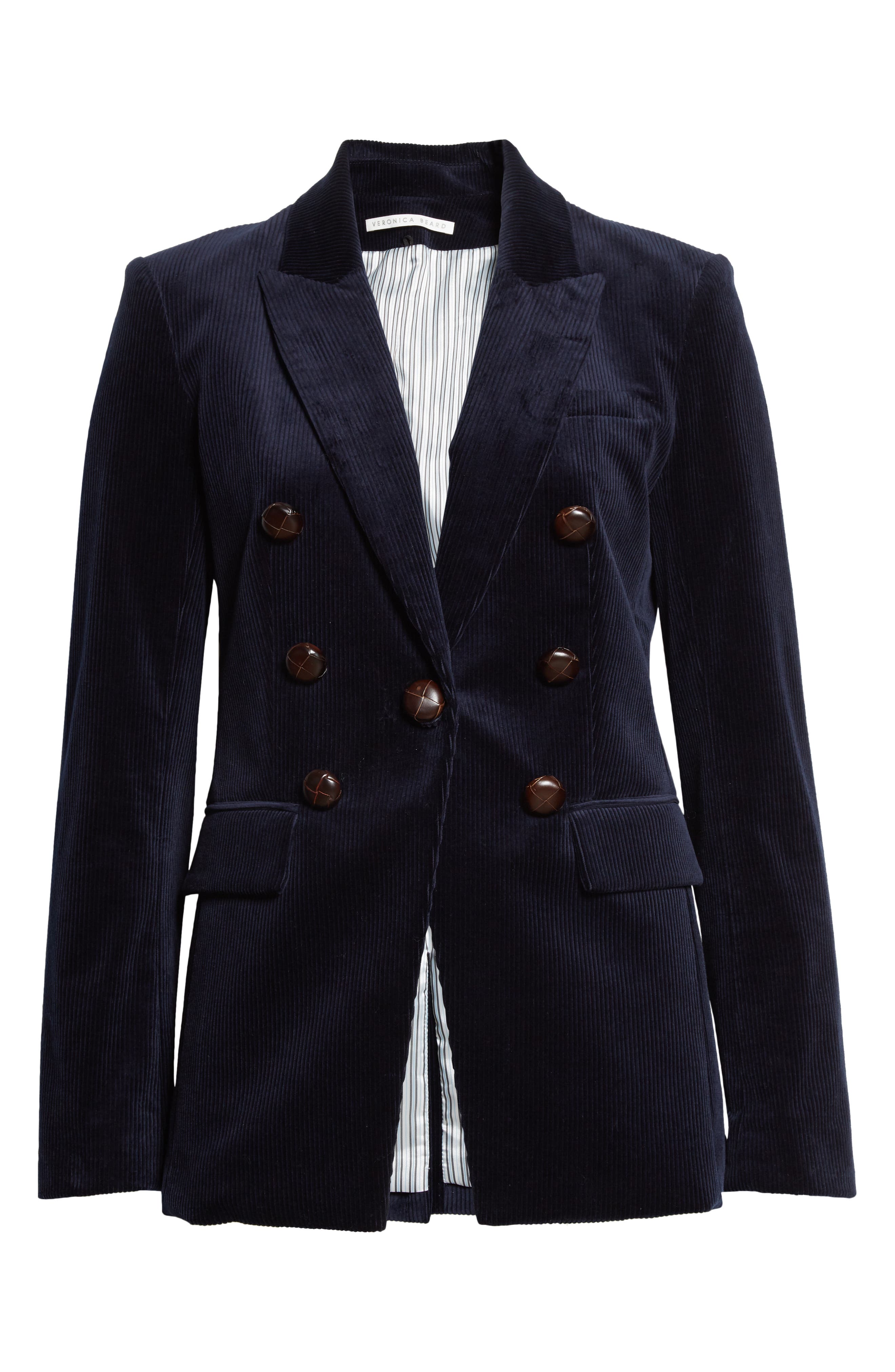 blue corduroy blazer womens