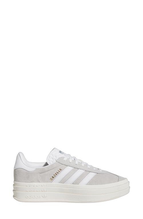 Shop Adidas Originals Adidas Gazelle Bold Platform Sneaker In Grey/white/white