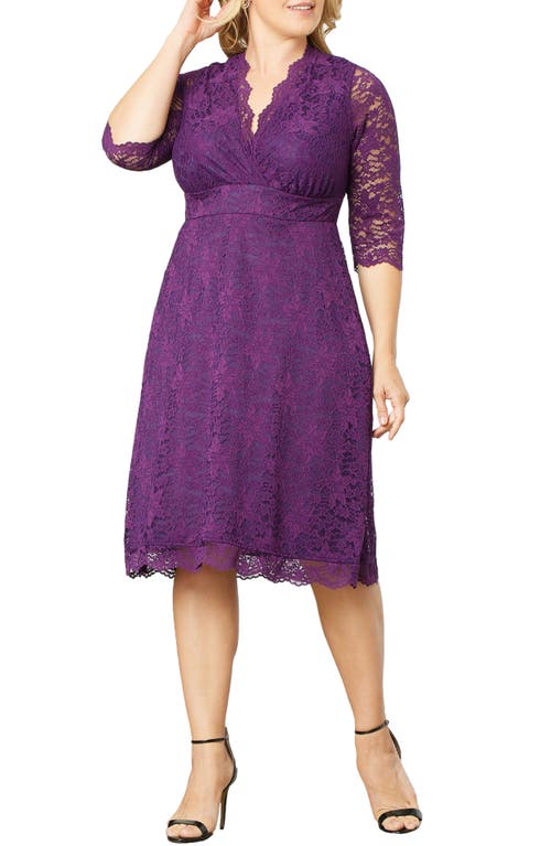 Kiyonna Scalloped Boudoir Lace Sheath Dress at Nordstrom,