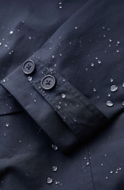 Shop Seasalt Cornwall Penweathers Waterproof Trench Coat In Inkwell Blue