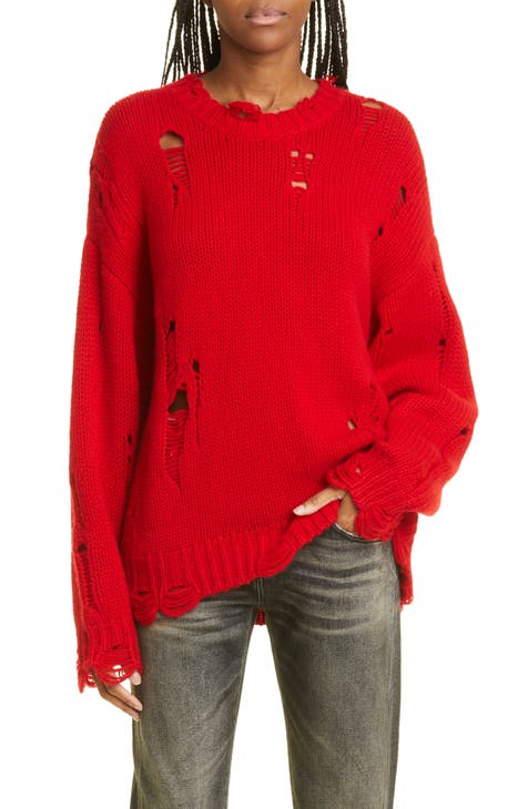 R13 Oversize Distressed Sweater | Nordstrom