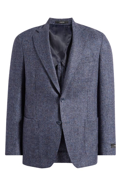 Vince Iker Slim Fit Check Wool & Baby Alpaca Blend Sport Coatiker Slim Fit Plaid Cashmere Sport Coat In Blue