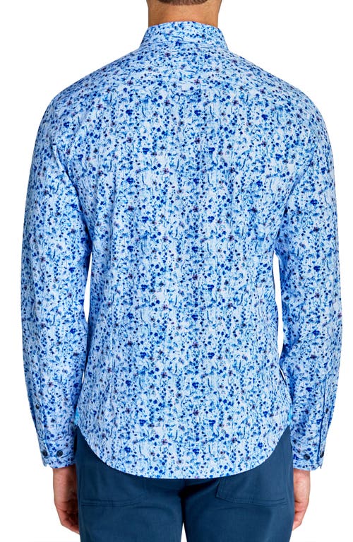 BROOKLYN BRIGADE BROOKLYN BRIGADE MINI FLORAL RECYCLED 4-WAY STRETCH PERFORMANCE LONG SLEEVE SHIRT 