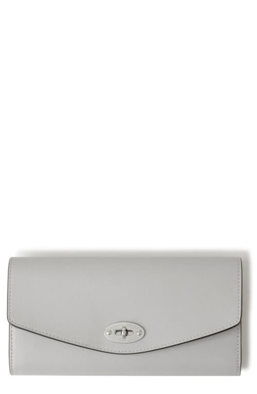 Mulberry Darley Leather Continental Wallet in Pale Grey at Nordstrom