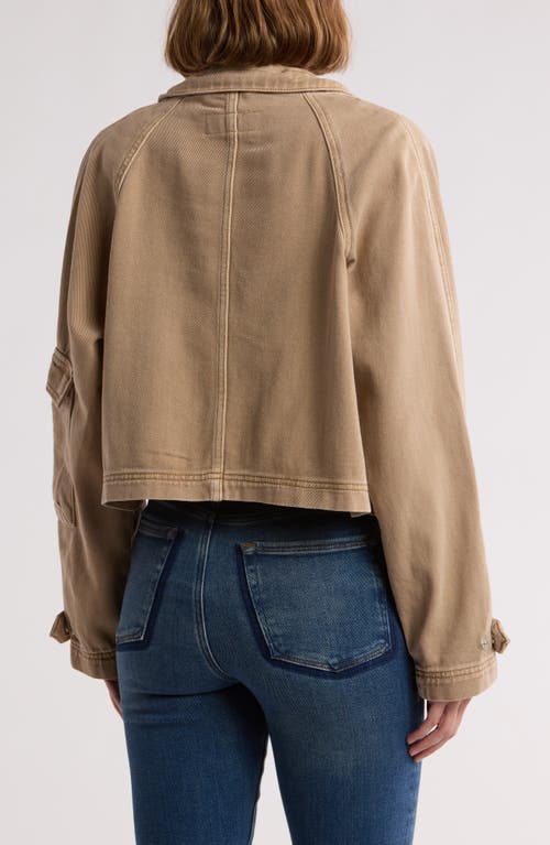 BLANKNYC BLANKNYC ACID WASH COTTON TWILL JACKET 