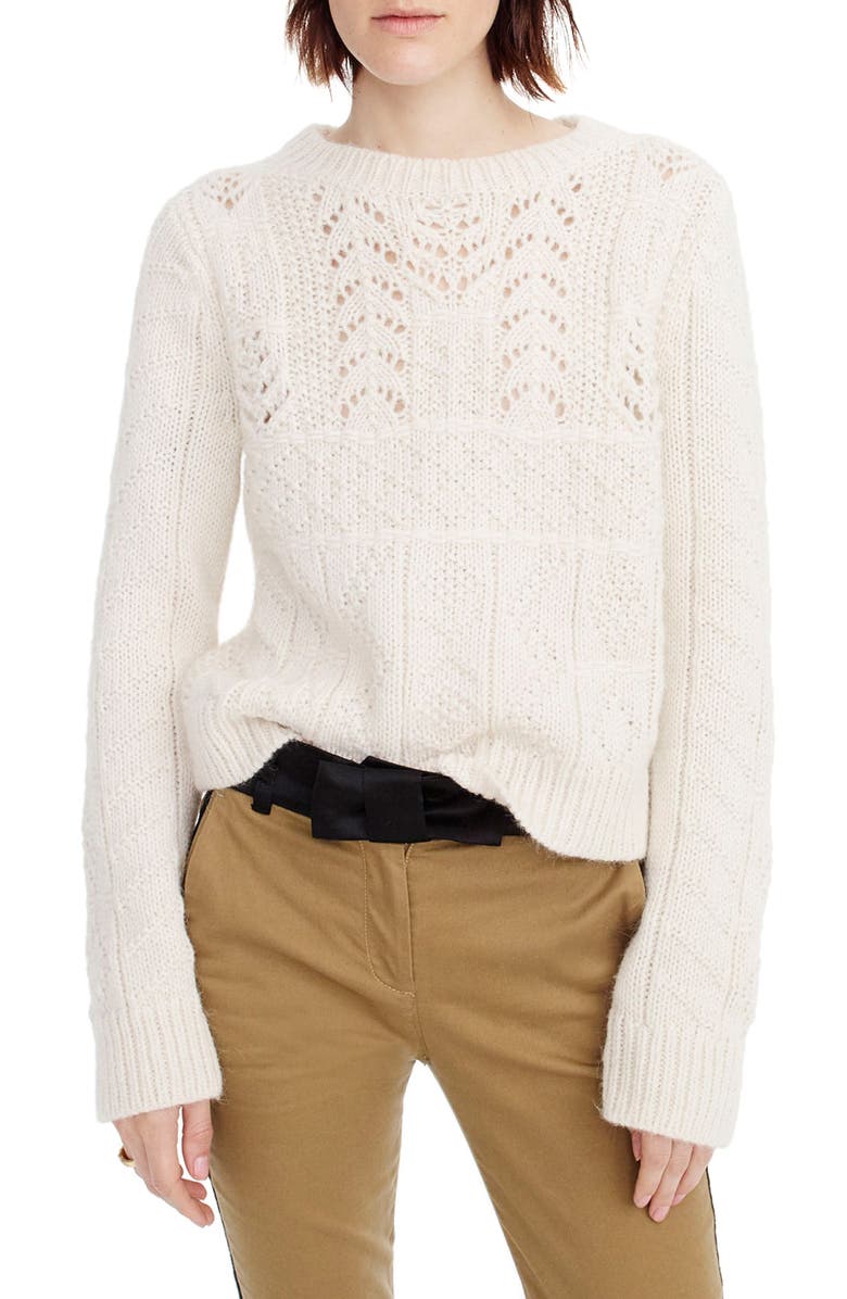 J.Crew Heritage 1988 Cable Knit Sweater Nordstrom