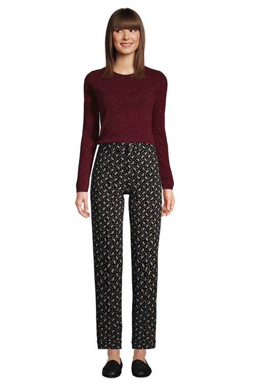 Shop Lands' End Cashmere Sweater In Rich Burgundy Donegal