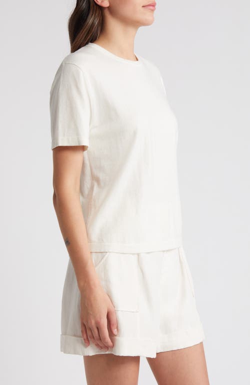Rails Cotton Cashmere Crewneck T-shirt In White