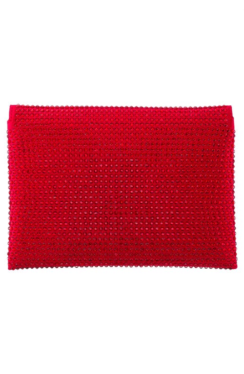 Nina Lorna Embellished Envelope Clutch In Red Rouge
