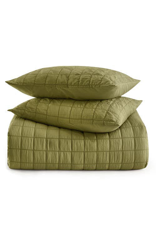 Shop Chic Jessa Washed Garment Dyed 5-piece Comforter Set In Green