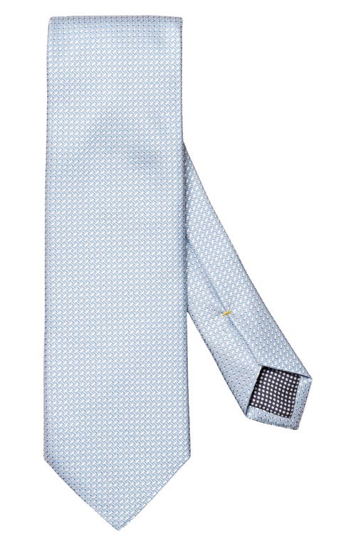 Eton Semisolid Silk Tie In Blue