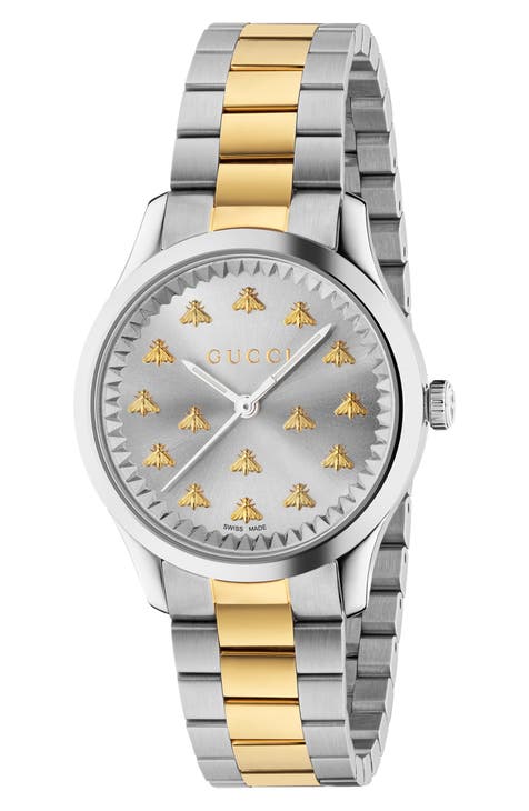 Womens gucci watch on sale silver