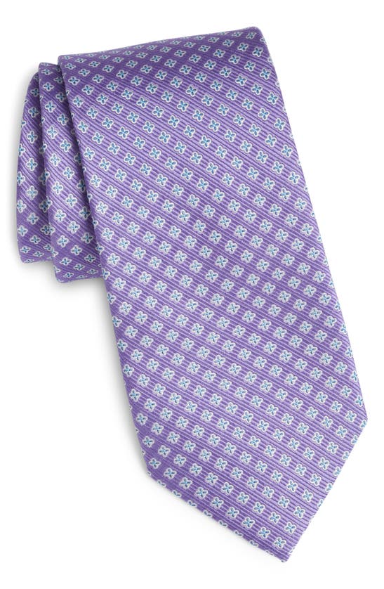 Nordstrom Pattern Silk Tie In Purple