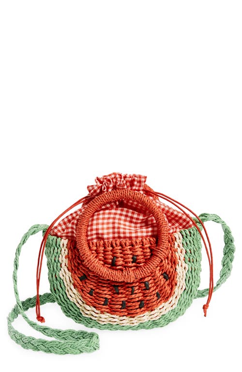 Ruby & Ry Kids' Watermelon Straw Bag in Pink Multi at Nordstrom