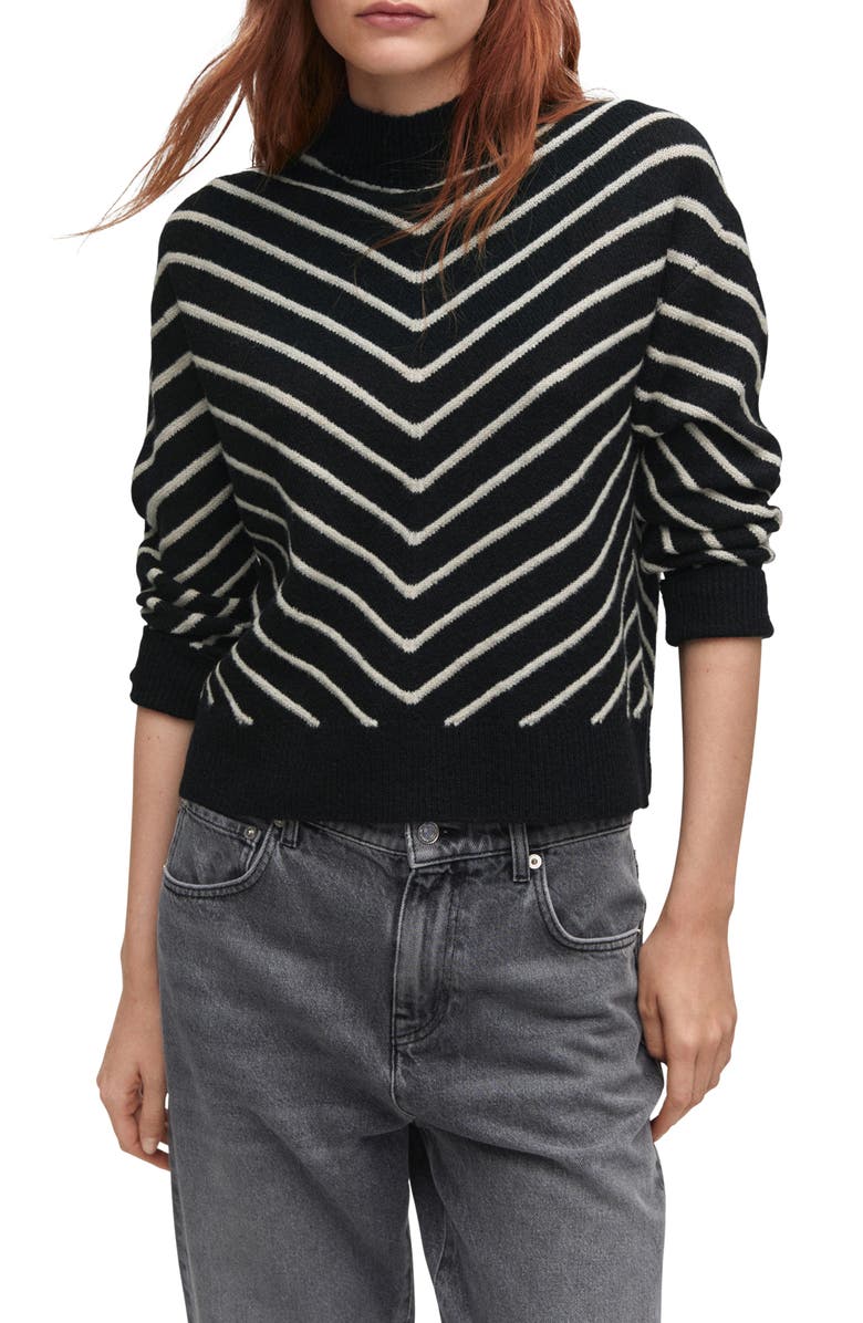 MANGO Chevron Stitch Sweater | Nordstrom