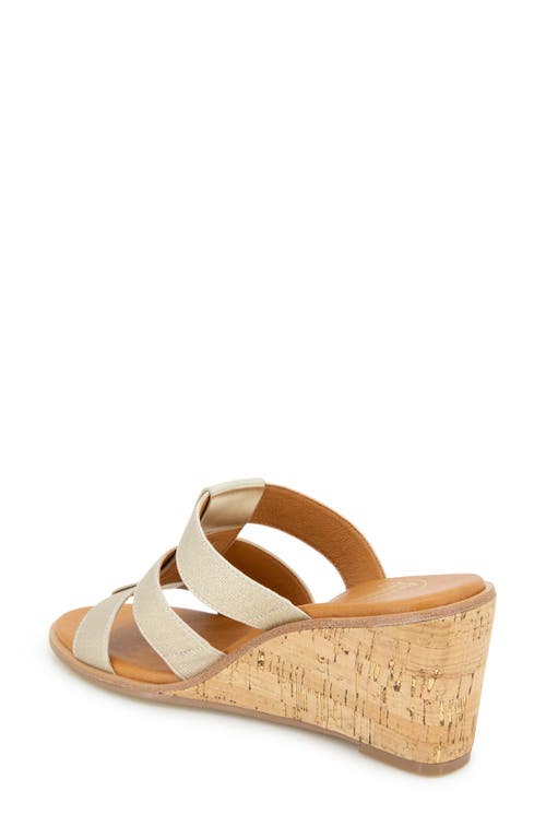 Andre Assous André Assous Bentley Wedge Sandal In Platino