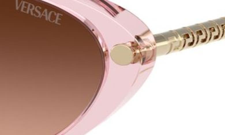 Shop Versace 54mm Gradient Oval Sunglasses In Pink Gradient
