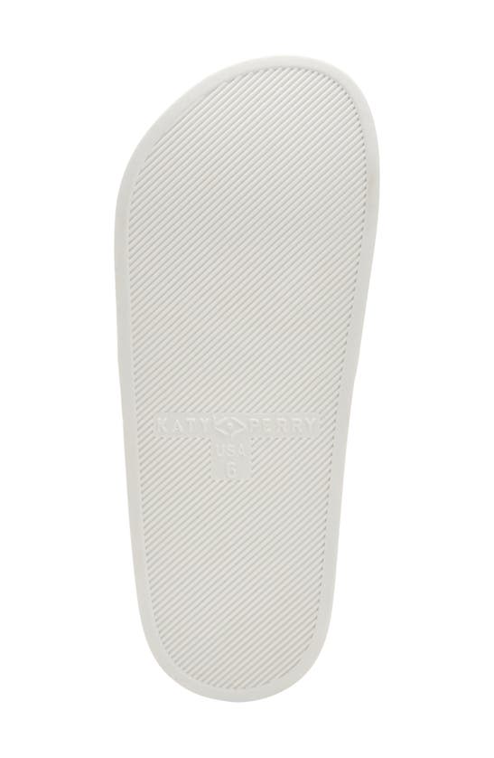 Shop Katy Perry The Pool Shell Slide Sandal In Optic White