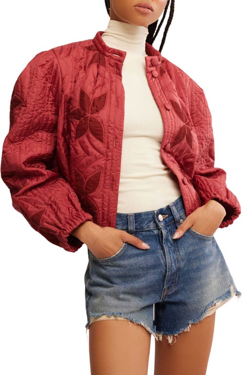 FREE PEOPLE FREE PEOPLE QUINN QUILTED CROP JACKET 