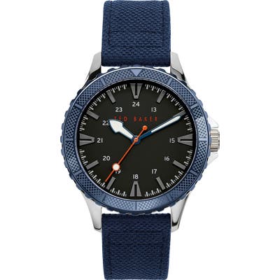 Ted Baker London Regent Nylon Strap Watch, 4m