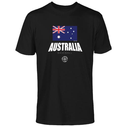 Men's LEGENDS Black Australia Baseball 2023 World Baseball Classic Federation T-Shirt