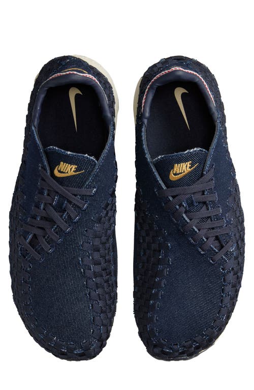 Nike Air Footscape Woven Sneaker In Denim/wheat/obsidian