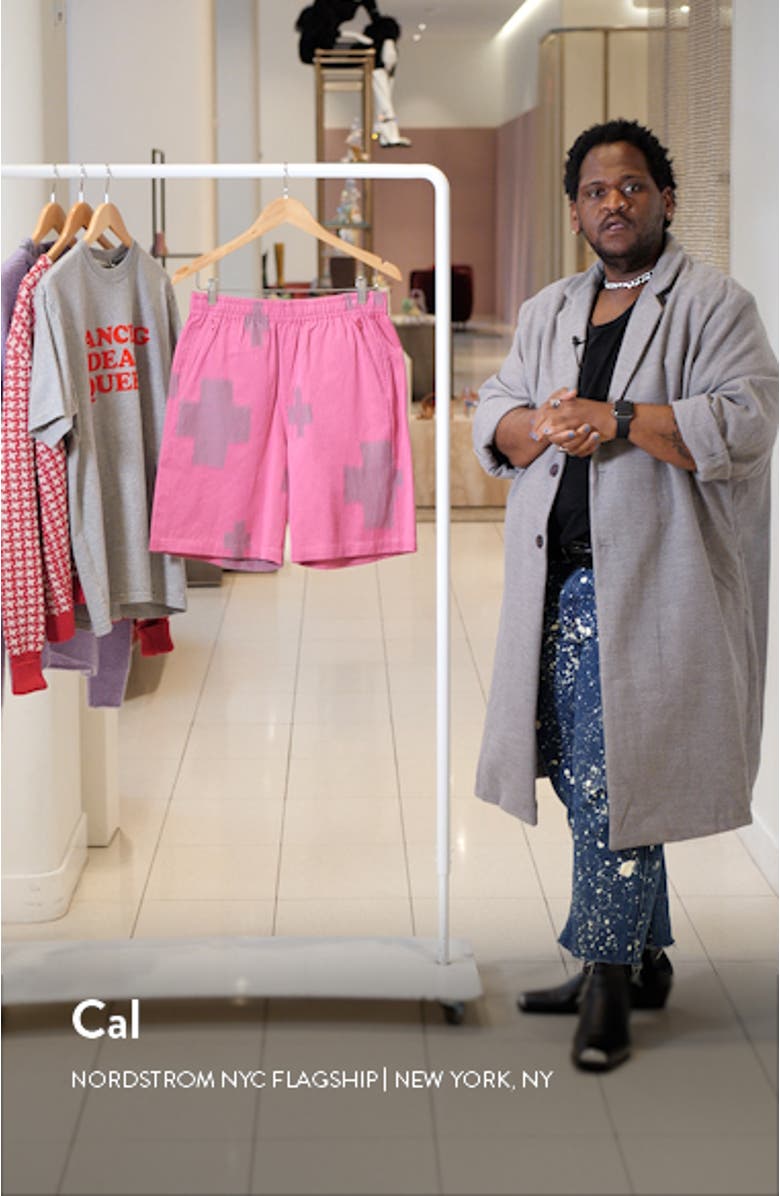 Needles Print Cotton & Linen Basketball Shorts Nordstrom