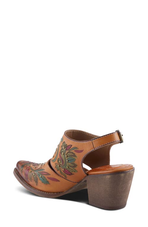 L'artiste By Spring Step Devika Stud Slingback Pump In Tan Multi