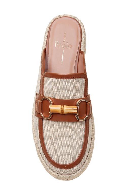 Linea Paolo Shiloh Mule In Natural/cognac