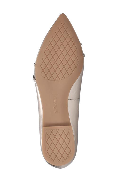 Shop Bella Vita Rhea Ballet Flat In Champagne Leather