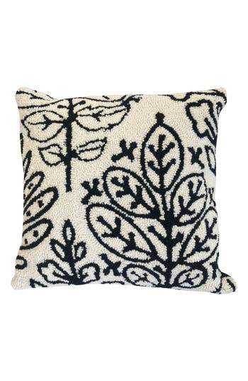R16 Home Botanical Moonbeam Tile Throw Pillow In Cream