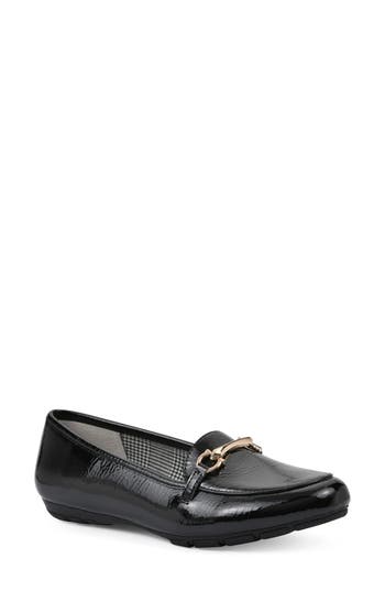 Cliffs By White Mountain Women's Glowing Loafers In Black Patent Leather