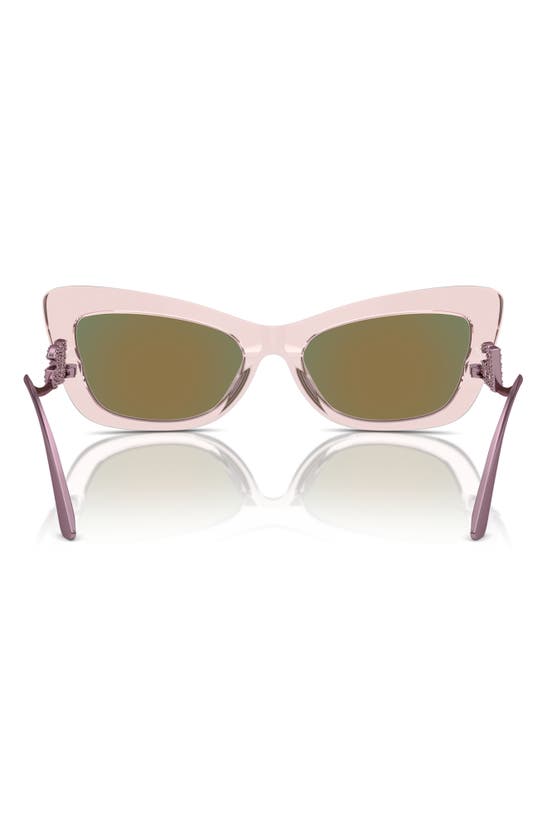 Dolce & Gabbana 55mm Cat Eye Sunglasses In Rose
