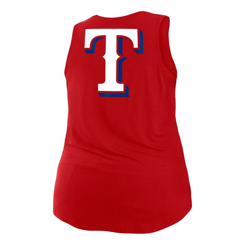 NWT New Era Men Big Size 4X Red Heathered Texas Rangers Tank Top