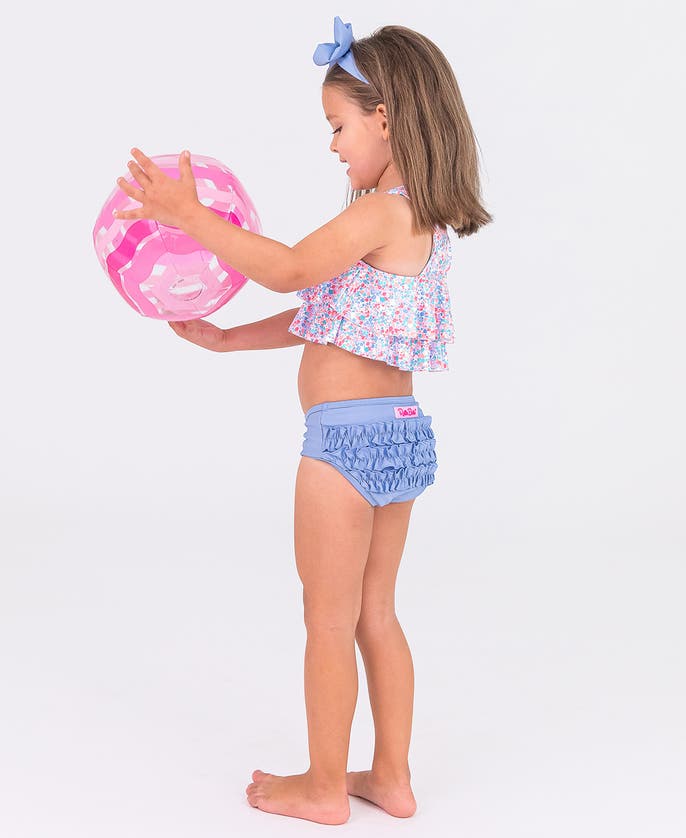 Shop Rufflebutts Baby Girls Flounce Bikini In Sparkle Shimmer On