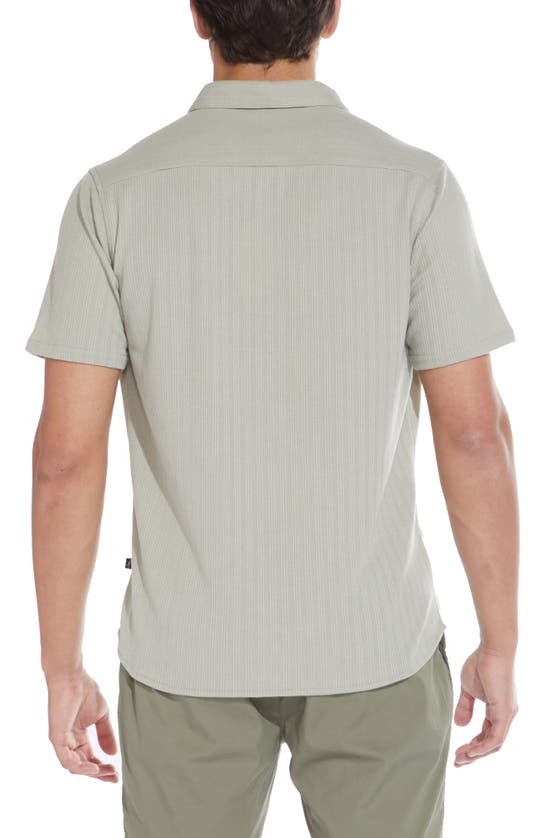 Shop Civil Society Rib Texture Camp Shirt In Sage