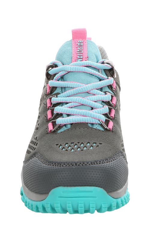 Shop Northside Kids' Benton Waterproof Sneaker In Aqua/pink