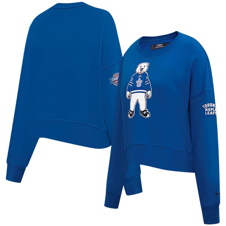 Shop Pro Standard Blue Toronto Maple Leafs Mascot Crewneck Pullover Sweatshirt