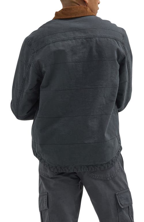 Shop Lee Quilted Workwear Jacket In Dark Muted Gray